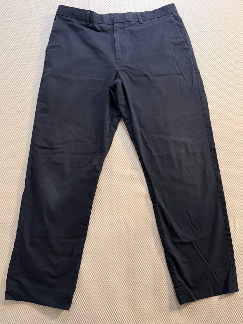 Banana Republic Men’s Navy Chino Pants 35x32 Standard Fit Flat Front